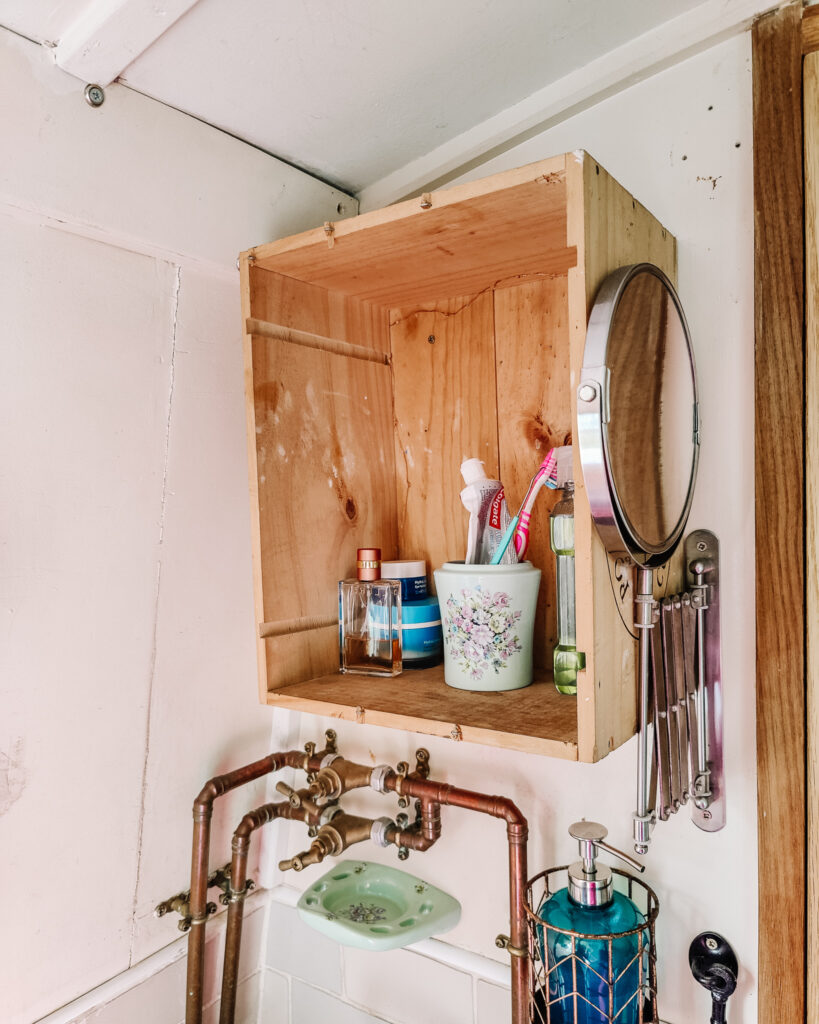 MoreBathroomShelves Cluett Carpentry More Bulkheads for Storage in a bathroom