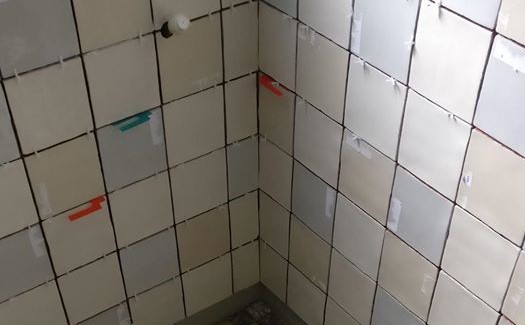 cheatingtiles Cluett Carpentry Tiles and grout in a wet room