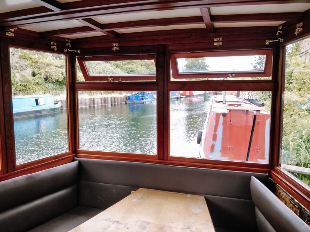 What Wood Sapele Cluett Carpentry What Wood Sapele inside wheelhouse view out of windows