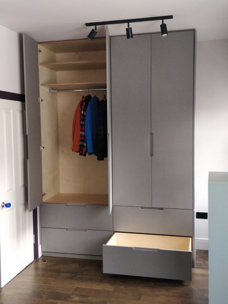 What Wood MDF Cluett Carpentry What Wood MDF inside the wardrobe
