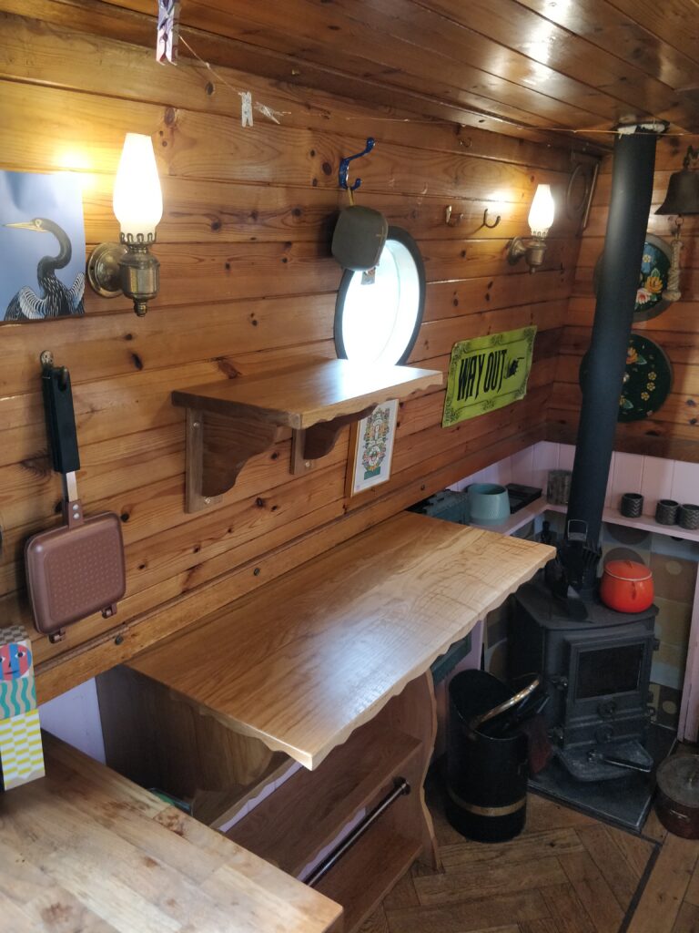 What Wood Oak Cluett Carpentry What Wood Oak 2 oiled shelves mounted on a wall