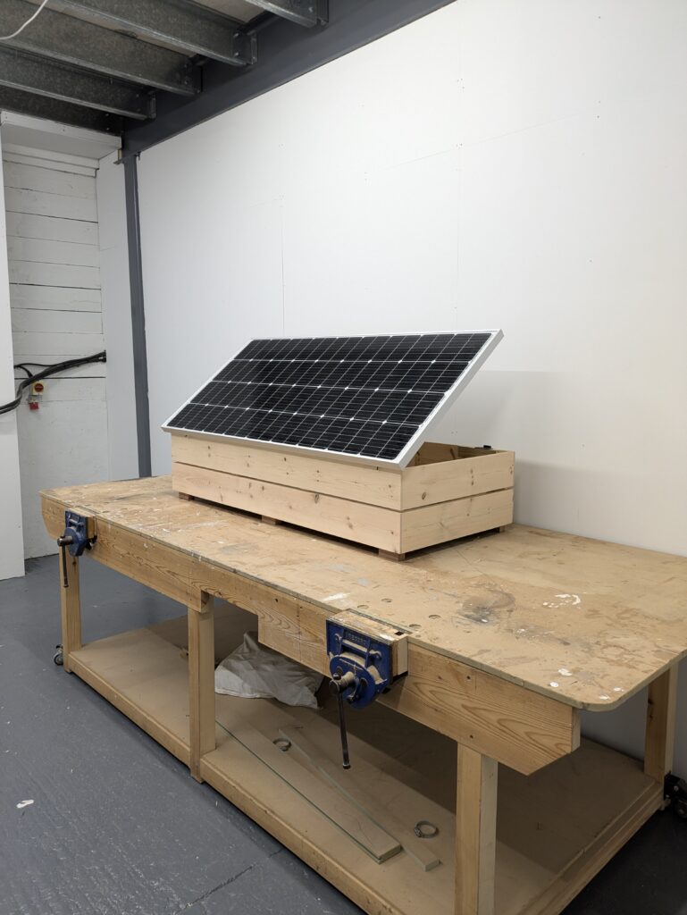 What Wood Pine Cluett Carpentry What Wood Pine solar box rearview open