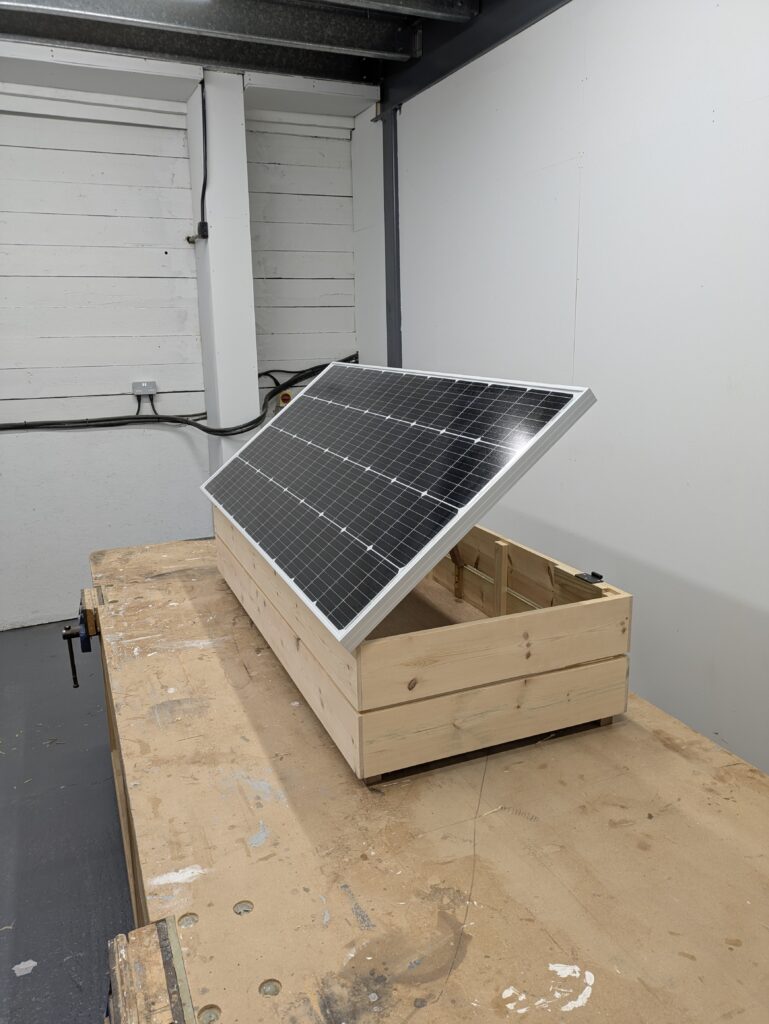 What Wood Pine Cluett Carpentry What Wood Pine solar box rear side view open