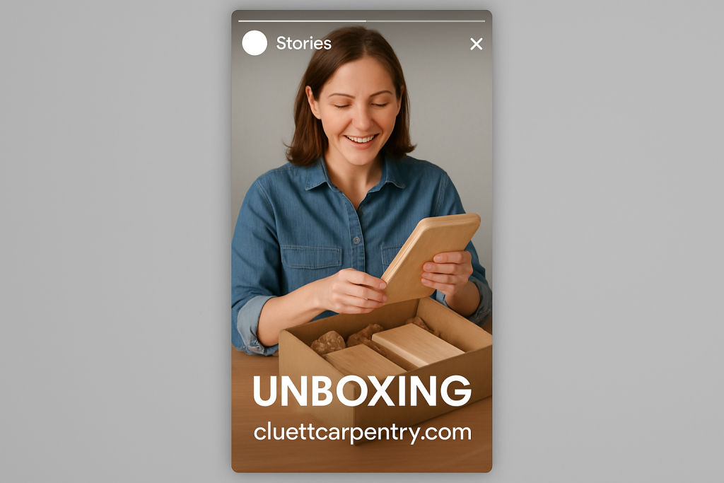 Social Media Posts – Stories – Announcing this is unboxing